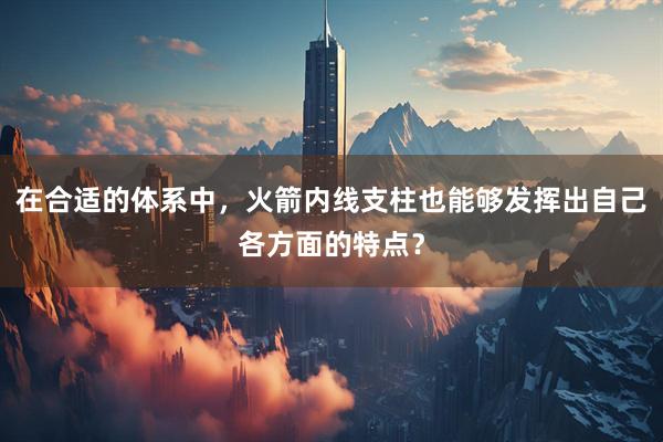 在合适的体系中，火箭内线支柱也能够发挥出自己各方面的特点？