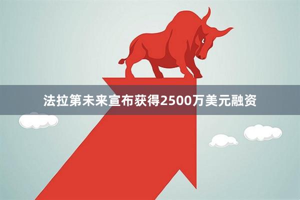 法拉第未来宣布获得2500万美元融资